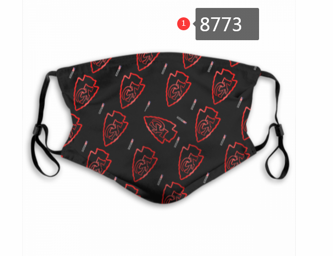 2020 Kansas City Chiefs 347 Dust mask with filter->nfl dust mask->Sports Accessory